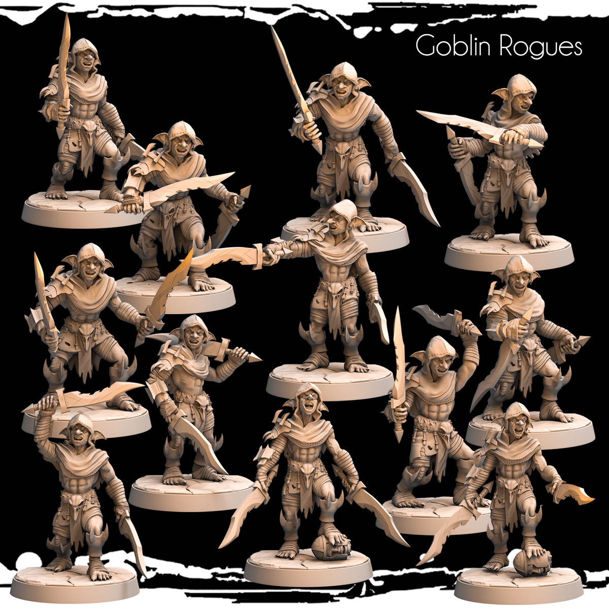 Goblin Rogues - 12 poses - Army of Darkness: Greenskins